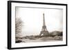 Eiffel Tower and Seine River in Paris-TEA-Framed Photographic Print