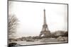 Eiffel Tower and Seine River in Paris-TEA-Mounted Photographic Print