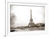 Eiffel Tower and Seine River in Paris-TEA-Framed Photographic Print