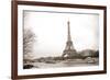 Eiffel Tower and Seine River in Paris-TEA-Framed Photographic Print