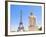 Eiffel Tower and Statue Outside Trocadero-John Harper-Framed Photographic Print