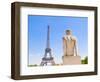 Eiffel Tower and Statue Outside Trocadero-John Harper-Framed Photographic Print