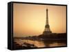 Eiffel Tower and the Seine River at Dawn, Paris, France-Steve Vidler-Framed Stretched Canvas