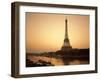 Eiffel Tower and the Seine River at Dawn, Paris, France-Steve Vidler-Framed Photographic Print