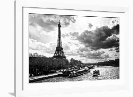 Eiffel Tower and the Seine River - Paris - France-Philippe Hugonnard-Framed Photographic Print