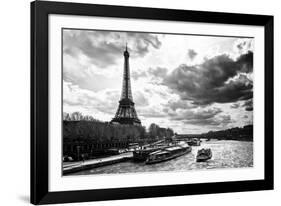 Eiffel Tower and the Seine River - Paris - France-Philippe Hugonnard-Framed Photographic Print