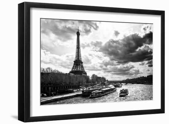 Eiffel Tower and the Seine River - Paris - France-Philippe Hugonnard-Framed Photographic Print