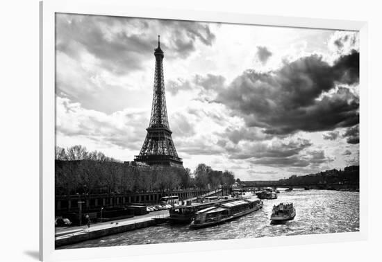 Eiffel Tower and the Seine River - Paris - France-Philippe Hugonnard-Framed Photographic Print