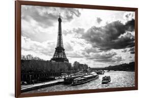 Eiffel Tower and the Seine River - Paris - France-Philippe Hugonnard-Framed Photographic Print