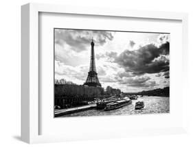 Eiffel Tower and the Seine River - Paris - France-Philippe Hugonnard-Framed Photographic Print