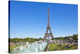 Eiffel Tower and the Trocadero Fountains, Paris, France, Europe-Neale Clark-Stretched Canvas