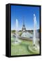 Eiffel Tower and the Trocadero Fountains, Paris, France, Europe-Neale Clark-Framed Stretched Canvas