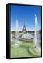 Eiffel Tower and the Trocadero Fountains, Paris, France, Europe-Neale Clark-Framed Stretched Canvas