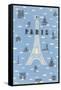 Eiffel Tower and Various Paris Motifs-null-Framed Stretched Canvas