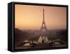 Eiffel Tower at Dawn, Paris, France, Europe-Alain Evrard-Framed Stretched Canvas