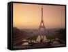 Eiffel Tower at Dawn, Paris, France, Europe-Alain Evrard-Framed Stretched Canvas