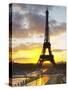 Eiffel Tower at Dawn, Place Trocadero Square, Paris, France-Per Karlsson-Stretched Canvas