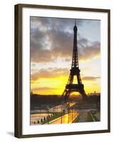 Eiffel Tower at Dawn, Place Trocadero Square, Paris, France-Per Karlsson-Framed Photographic Print