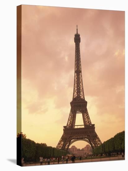 Eiffel Tower at Dusk, Paris, France, Europe-null-Stretched Canvas