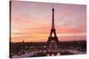 Eiffel Tower at Sunrise, Paris, Ile De France, France, Europe-Markus Lange-Stretched Canvas