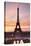 Eiffel Tower at Sunrise, Paris, Ile De France, France, Europe-Markus Lange-Stretched Canvas