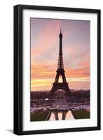 Eiffel Tower at Sunrise, Paris, Ile De France, France, Europe-Markus Lange-Framed Premium Photographic Print