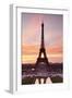 Eiffel Tower at Sunrise, Paris, Ile De France, France, Europe-Markus Lange-Framed Premium Photographic Print