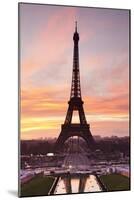 Eiffel Tower at Sunrise, Paris, Ile De France, France, Europe-Markus Lange-Mounted Photographic Print