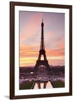 Eiffel Tower at Sunrise, Paris, Ile De France, France, Europe-Markus Lange-Framed Photographic Print