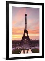 Eiffel Tower at Sunrise, Paris, Ile De France, France, Europe-Markus Lange-Framed Photographic Print