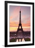 Eiffel Tower at Sunrise, Paris, Ile De France, France, Europe-Markus Lange-Framed Photographic Print