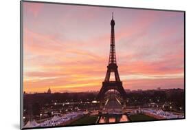 Eiffel Tower at Sunrise, Paris, Ile De France, France, Europe-Markus Lange-Mounted Photographic Print