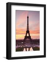 Eiffel Tower at Sunrise, Paris, Ile De France, France, Europe-Markus Lange-Framed Photographic Print