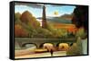 Eiffel Tower at Sunset-Henri Rousseau-Framed Stretched Canvas