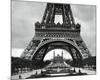 Eiffel Tower (Base) Art Poster Print-null-Mounted Poster