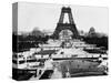 Eiffel Tower Being Constructed Halfway-Bettmann-Stretched Canvas