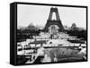 Eiffel Tower Being Constructed Halfway-Bettmann-Framed Stretched Canvas