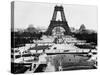 Eiffel Tower Being Constructed Halfway-Bettmann-Stretched Canvas