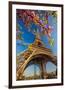 Eiffel Tower Bloom Twigs Paris-null-Framed Art Print