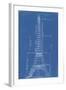 Eiffel Tower Blueprint-Vintage Apple Collection-Framed Giclee Print