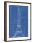 Eiffel Tower Blueprint-Vintage Apple Collection-Framed Giclee Print