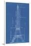 Eiffel Tower Blueprint-Vintage Apple Collection-Framed Giclee Print