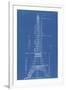 Eiffel Tower Blueprint-Vintage Apple Collection-Framed Giclee Print