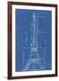 Eiffel Tower Blueprint-Vintage Apple Collection-Framed Giclee Print