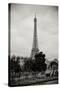 Eiffel Tower BW I-Erin Berzel-Stretched Canvas