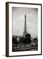 Eiffel Tower BW I-Erin Berzel-Framed Photographic Print