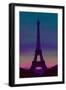 Eiffel Tower by Night-Cora Niele-Framed Giclee Print