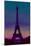 Eiffel Tower by Night-Cora Niele-Mounted Giclee Print