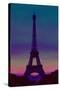 Eiffel Tower by Night-Cora Niele-Stretched Canvas