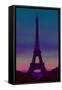 Eiffel Tower by Night-Cora Niele-Framed Stretched Canvas